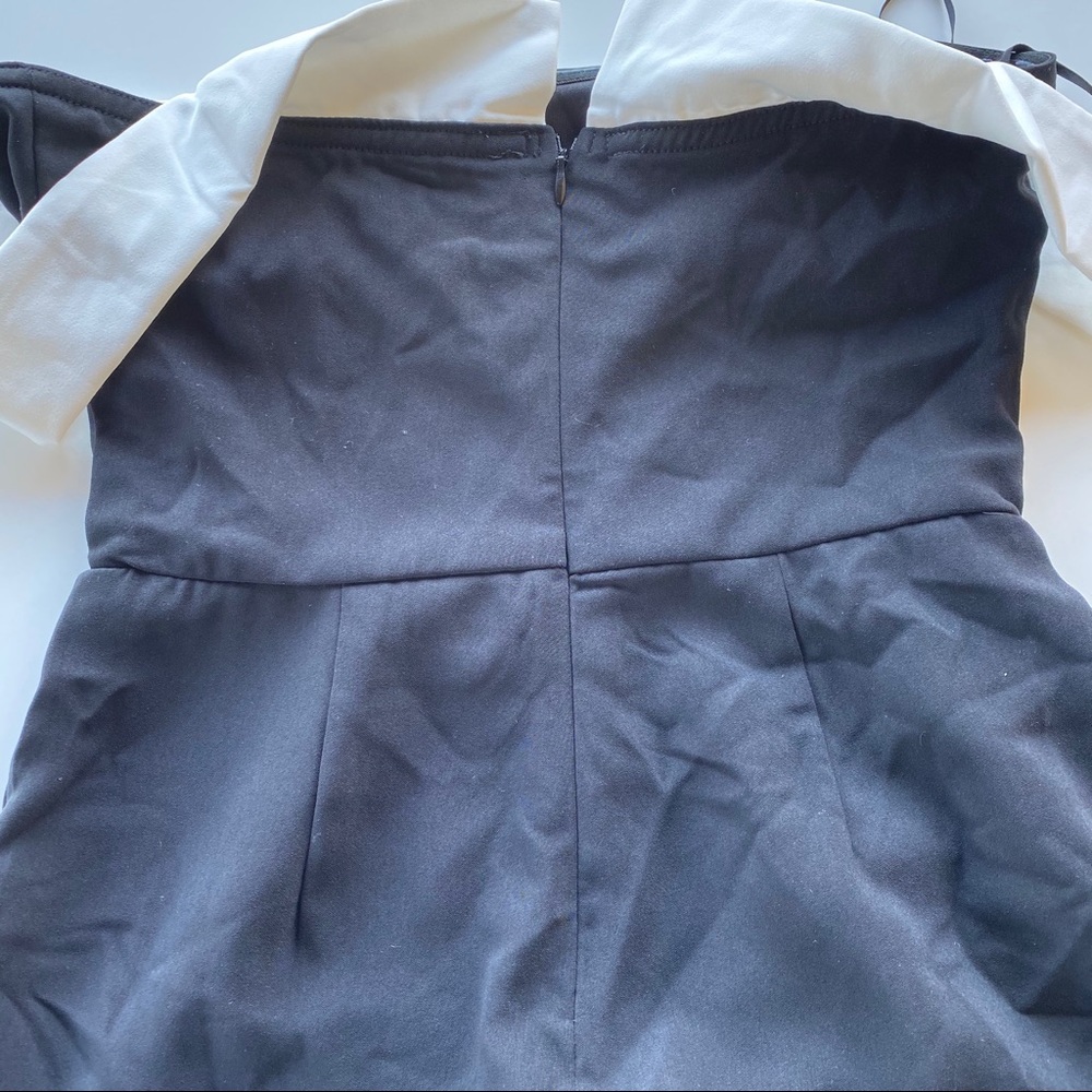 Superdown Camilla Jumpsuit in Black & White Sz Xs - Picture 6 of 8